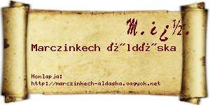 Marczinkech Áldáska névjegykártya